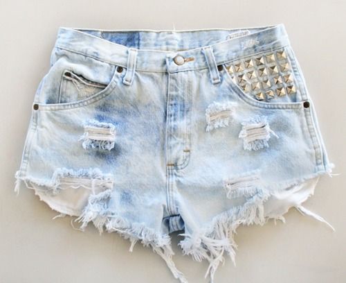 Shorts customizados Rasgados
