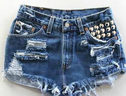 Shorts customizados Destroyed